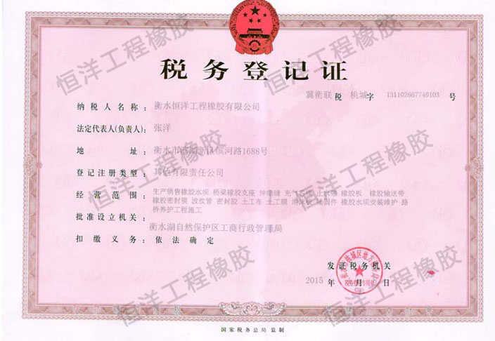 稅務登記證地稅正本